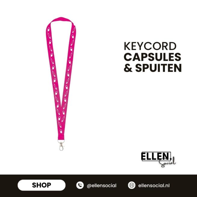 keycord medisch roze Capsules spuiten Ellen Social (2)